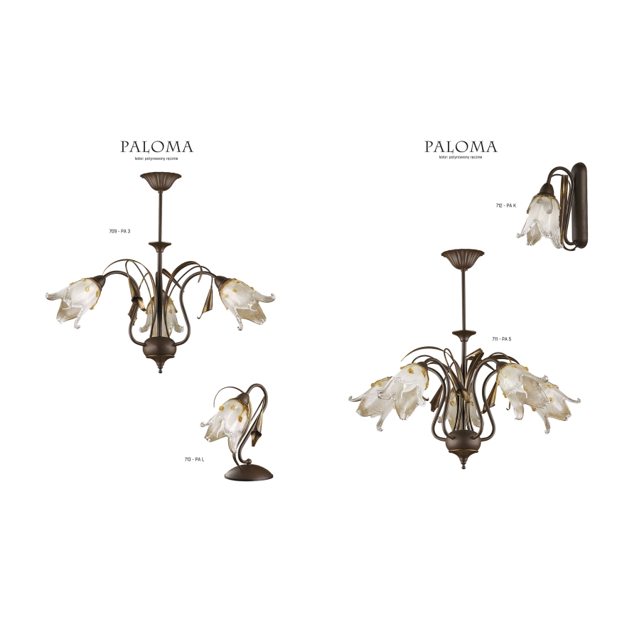 Jupiter 712 - PA K - Zidna lampa PALOMA 1xE14/40W/230V