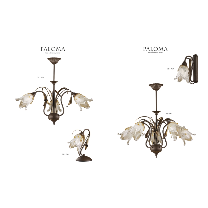Jupiter 713 - PA L - Stona lampa PALOMA 1xE27/40W/230V