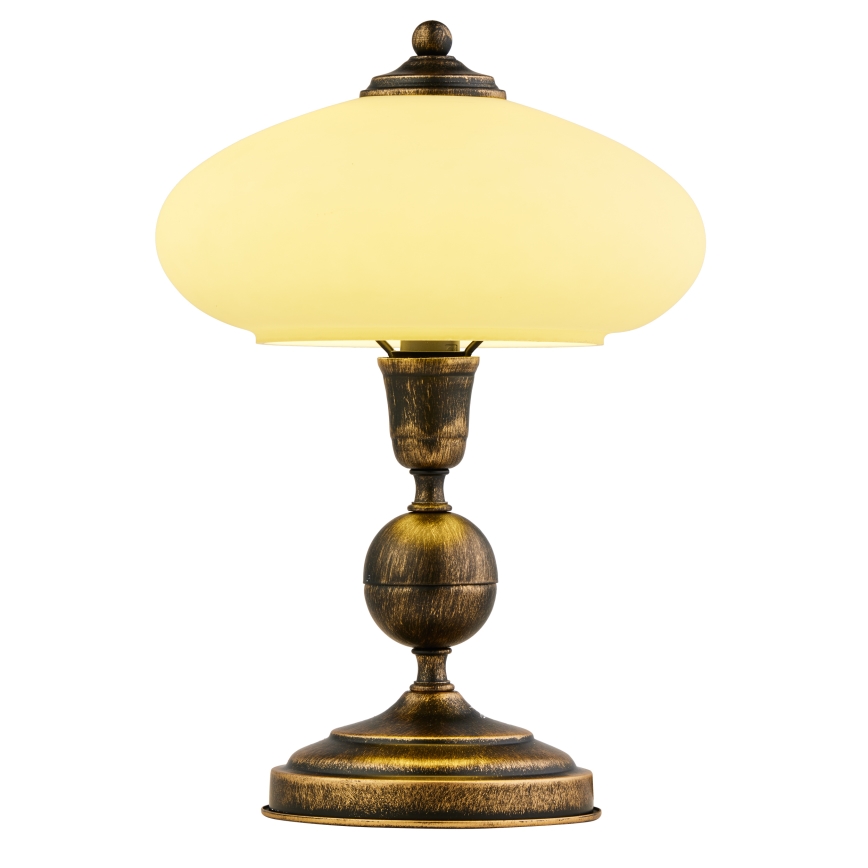 Jupiter - Stona lampa BOLERO 1xE14/40W/230V bež/bronzana/patina