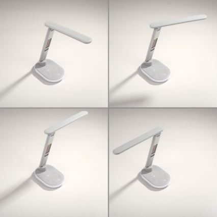 JUST LIGHT. 11018-16 - LED RGBW prigušiva dodirna stona lampa sa bežičnim punjenjem TINA LED/4W/230V bela