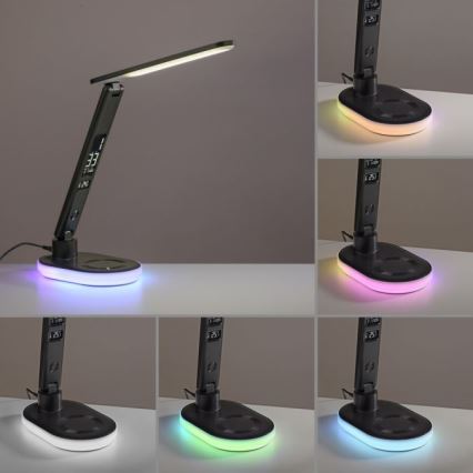 JUST LIGHT. 11018-18 - LED RGBW LED Prigušiva stona lampa na dodir sa bežičnim punjenjem TINA LED/4W/230V