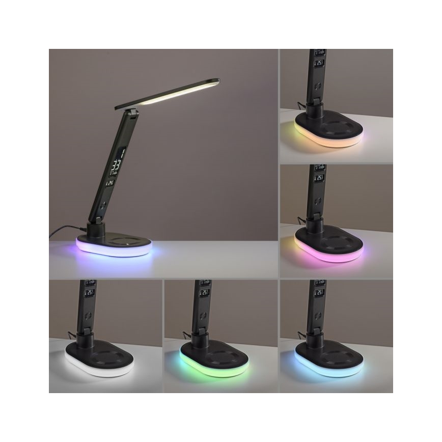 JUST LIGHT. 11018-18 - LED RGBW LED Prigušiva stona lampa na dodir sa bežičnim punjenjem TINA LED/4W/230V