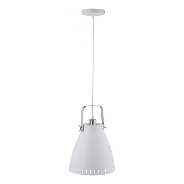 JUST LIGHT. 11060-16 - Luster na sajli EVA 1xE27/60W/230V pr. 26,5 cm bela