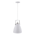 JUST LIGHT. 11060-16 - Luster na sajli EVA 1xE27/60W/230V, prečnik 26,5 cm, bela