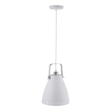 JUST LIGHT. 11060-16 - Luster na sajli EVA 1xE27/60W/230V, prečnik 26,5 cm, bela