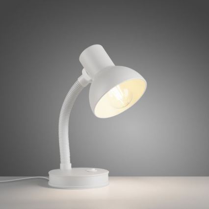 JUST LIGHT. 11080-16 - Fleksibilna stona lampa FLEXI 1xE27/25W/230V bela