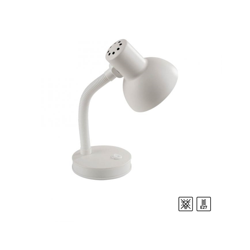 JUST LIGHT. 11080-16 - Fleksibilna stona lampa FLEXI 1xE27/25W/230V bela