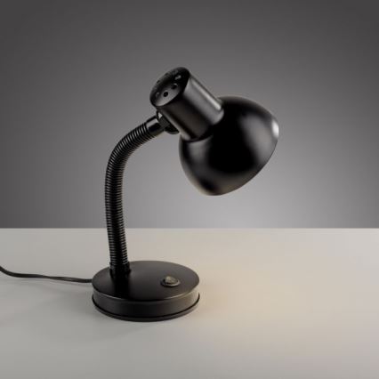 JUST LIGHT. 11080-18 - Fleksibilna stona lampa FLEXI 1xE27/25W/230V crna