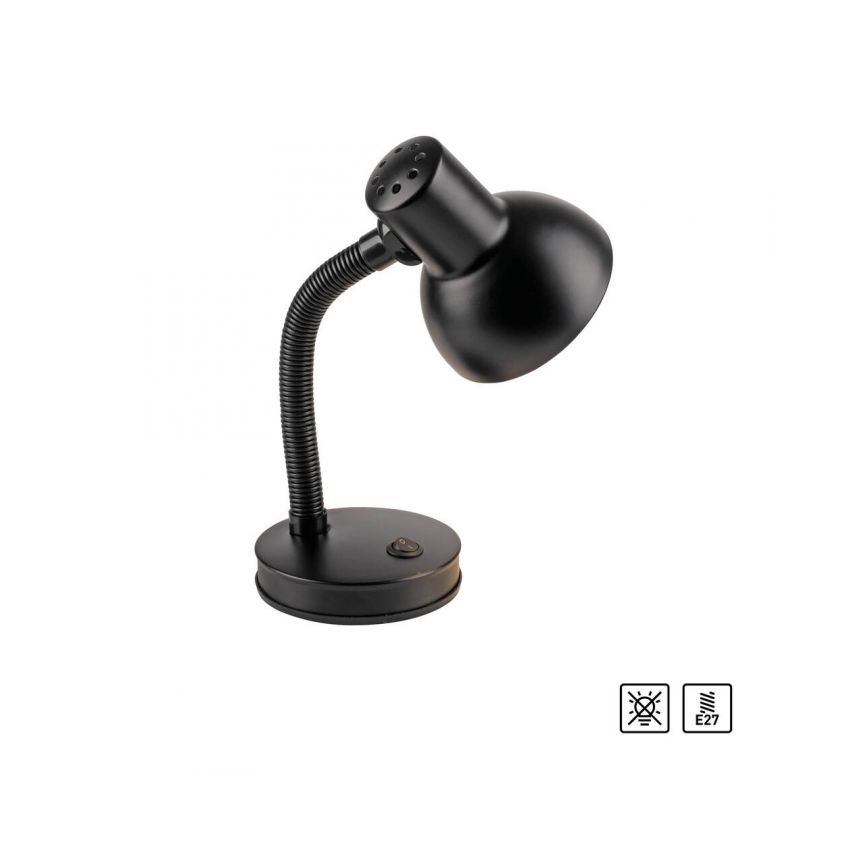 JUST LIGHT. 11080-18 - Fleksibilna stona lampa FLEXI 1xE27/25W/230V crna