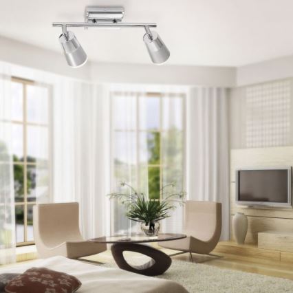 JUST LIGHT. 11229-17 - LED Reflektorska lampa DALLI 2xLED/3,5W/230V sjajni krom