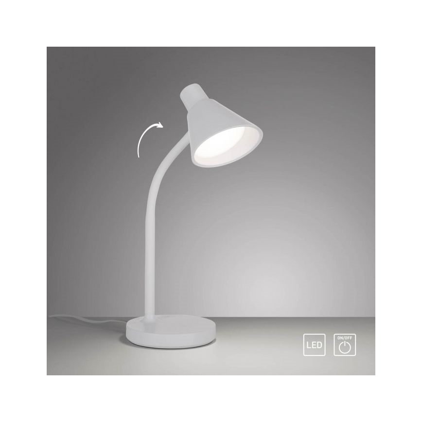 JUST LIGHT. 11248-16 - LED fleksibilna stona lampa PIXIE LED/4,5W/230V bela