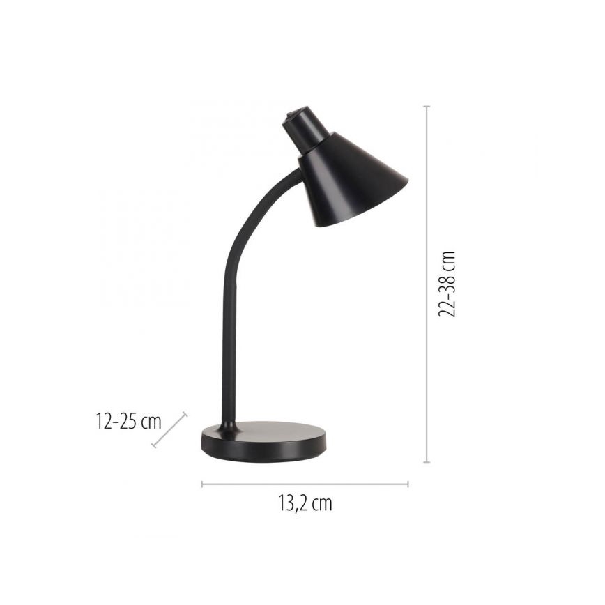 JUST LIGHT. 11248-18 - LED fleksibilna stona lampa PIXIE LED/4,5W/230V crna