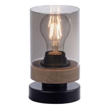 JUST LIGHT. 11310-18 - Stona lampa PASQUAL 1xE27/40W/230V crno/fikus elastika
