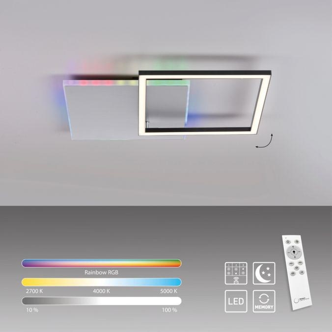 JUST LIGHT. 11327-95 - LED RGBW Prigušiva plafonjera RENDA LED/31W/230V 2700-5000K + Daljinski upravljač