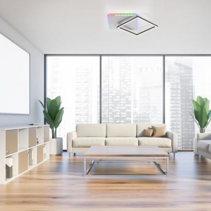 JUST LIGHT. 11327-95 - LED RGBW Prigušiva plafonjera RENDA LED/31W/230V 2700-5000K + Daljinski upravljač