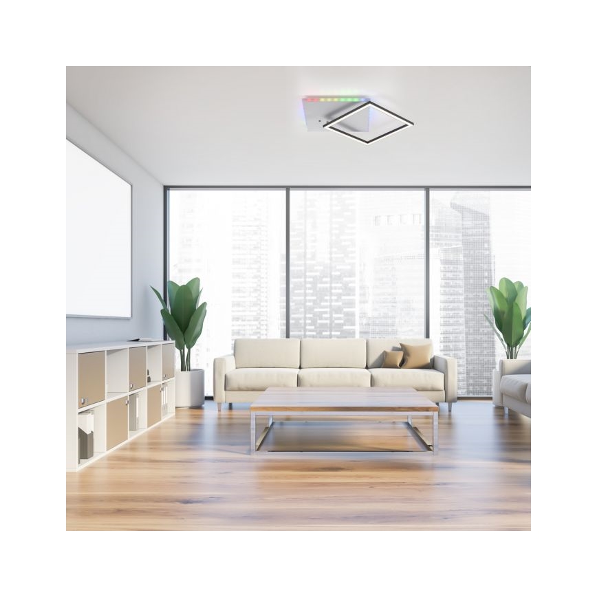 JUST LIGHT. 11327-95 - LED RGBW Prigušiva plafonjera RENDA LED/31W/230V 2700-5000K + Daljinski upravljač