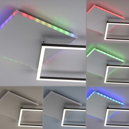 JUST LIGHT. 11327-95 - LED RGBW Prigušiva plafonjera RENDA LED/31W/230V 2700-5000K + Daljinski upravljač