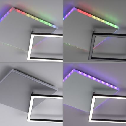 JUST LIGHT. 11327-95 - LED RGBW Prigušiva plafonjera RENDA LED/31W/230V 2700-5000K + Daljinski upravljač