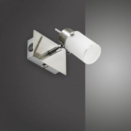 JUST LIGHT. 11931-55 - LED Zidna reflektorska lampa MAX 1xGU10/4W/230V mat krom