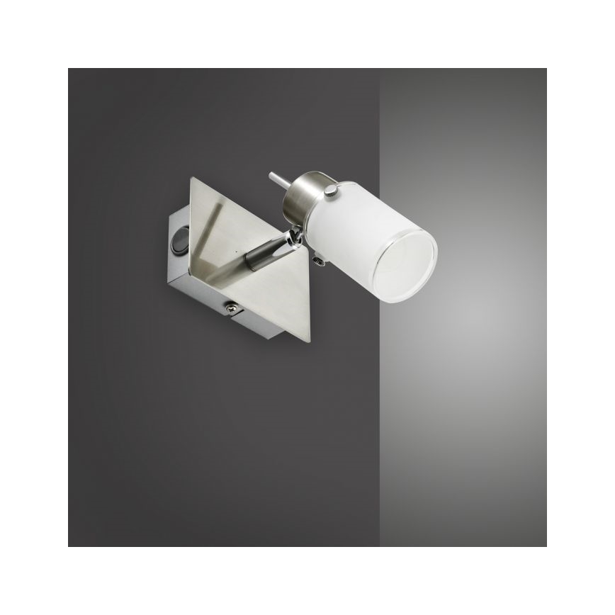 JUST LIGHT. 11931-55 - LED Zidna reflektorska lampa MAX 1xGU10/4W/230V mat krom
