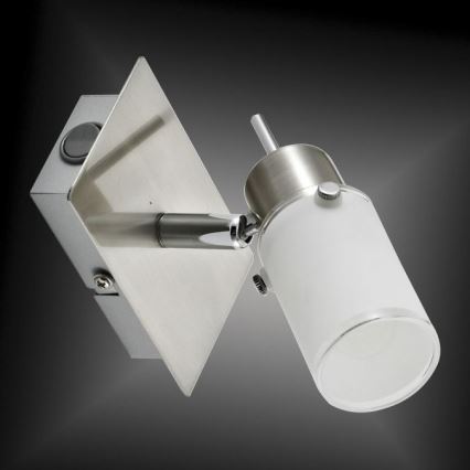 JUST LIGHT. 11931-55 - LED Zidna reflektorska lampa MAX 1xGU10/4W/230V mat krom