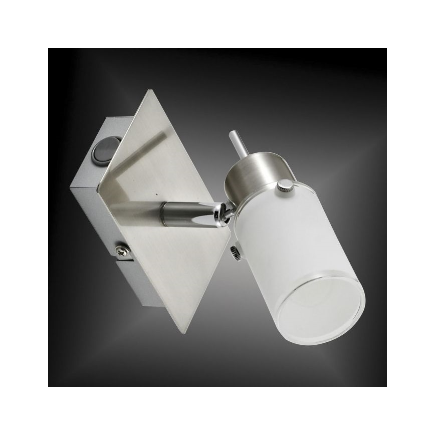 JUST LIGHT. 11931-55 - LED Zidna reflektorska lampa MAX 1xGU10/4W/230V mat krom