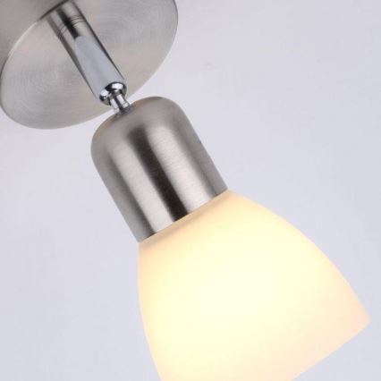 JUST LIGHT. 11951-55 - Zidna reflektorska lampa KARO 1xE14/40W/230V mat krom
