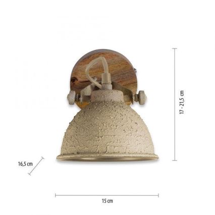 JUST LIGHT. 11981-39 - Zidna reflektorska lampa SAMIA 1xE14/40W/230V