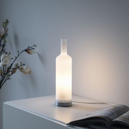 JUST LIGHT. 14006-16 - Stona lampa BOTTLE 1xE14/25W/230V bela