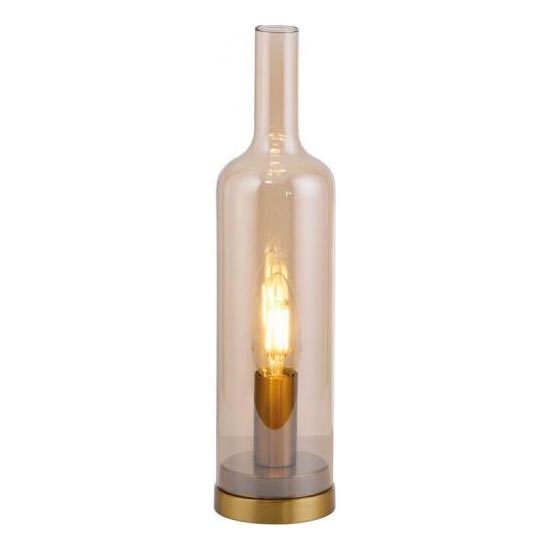 JUST LIGHT. 14006-27 - Stona lampa BOTTLE 1xE14/25W/230V bežna/dimljena