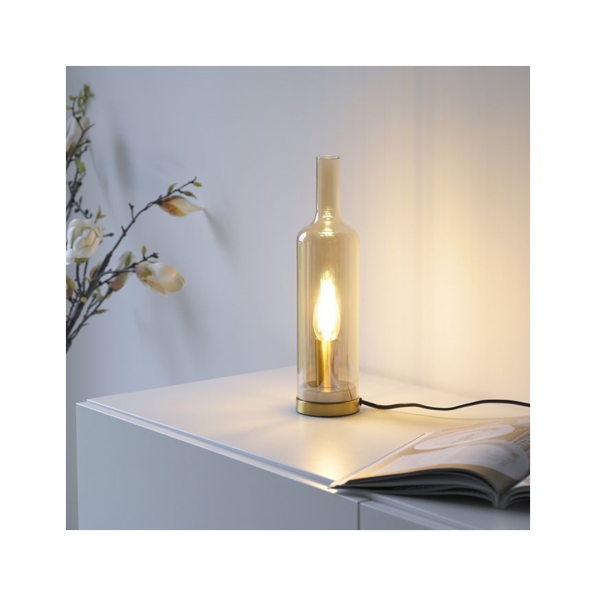 JUST LIGHT. 14006-27 - Stona lampa BOTTLE 1xE14/25W/230V bežna/dimljena