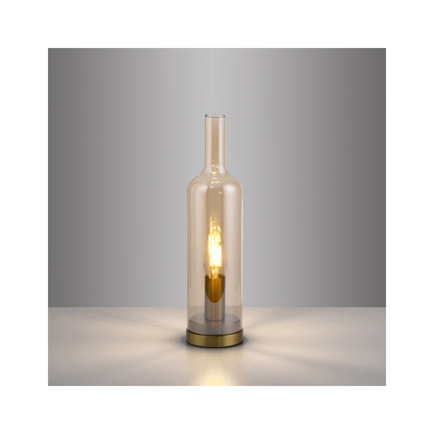 JUST LIGHT. 14006-27 - Stona lampa BOTTLE 1xE14/25W/230V bežna/dimljena