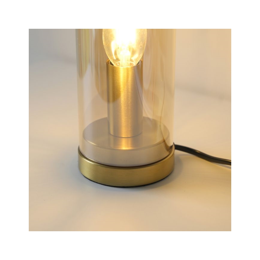 JUST LIGHT. 14006-27 - Stona lampa BOTTLE 1xE14/25W/230V bežna/dimljena