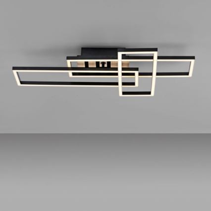JUST LIGHT. 14051-79 - LED plafonsko svetlo AKUSTIKA LED/20,5W/230V hrast/crna