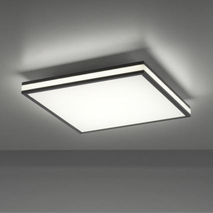 JUST LIGHT. 14110-18 - LED RGBW Prigušiva plafonjera MARIO BLACK LED/19,5W/230V 2700-5000K + Daljinski upravljač
