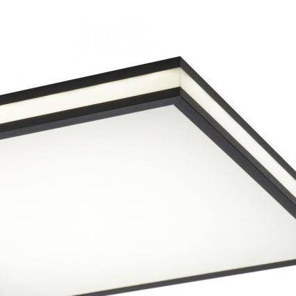 JUST LIGHT. 14110-18 - LED RGBW Prigušiva plafonjera MARIO BLACK LED/19,5W/230V 2700-5000K + Daljinski upravljač