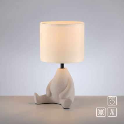 JUST LIGHT. 14190-39 - Stona lampa TED 1xE27/25W/230V bež
