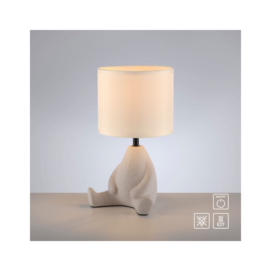 JUST LIGHT. 14190-39 - Stona lampa TED 1xE27/25W/230V bež