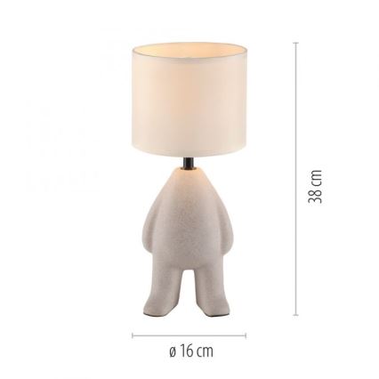 JUST LIGHT. 14191-39 - Stona lampa TED 1xE27/25W/230V bež