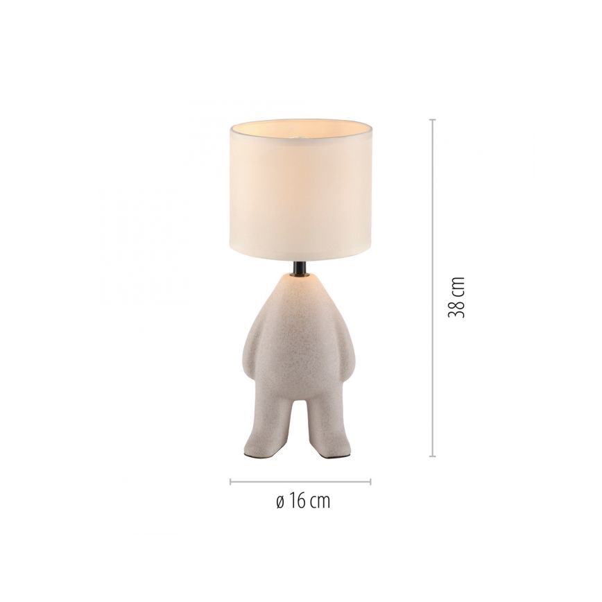 JUST LIGHT. 14191-39 - Stona lampa TED 1xE27/25W/230V bež