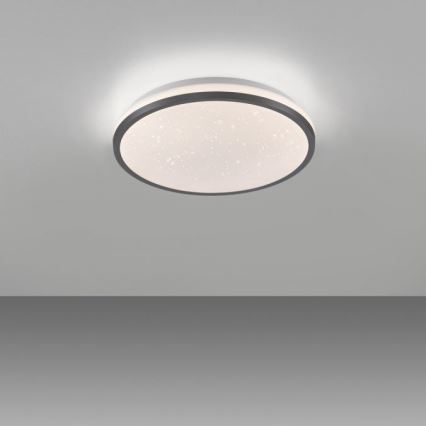 JUST LIGHT. 14293-18 - LED Prigušiva plafonjera KYLE LED/10W/230V pr. 28 cm crno
