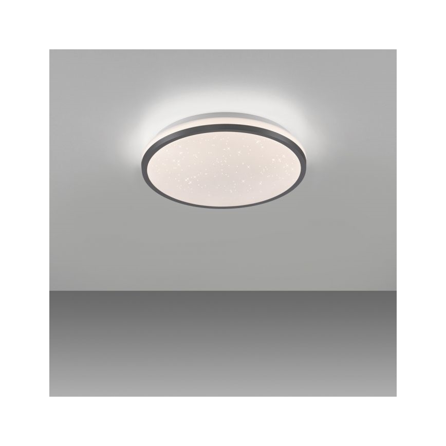 JUST LIGHT. 14293-18 - LED Prigušiva plafonjera KYLE LED/10W/230V pr. 28 cm crno
