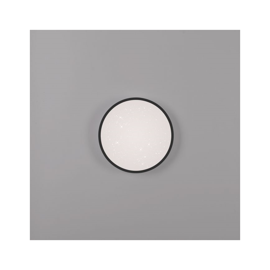 JUST LIGHT. 14293-18 - LED Prigušiva plafonjera KYLE LED/10W/230V pr. 28 cm crno