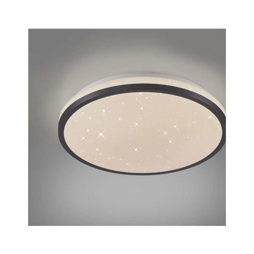 JUST LIGHT. 14293-18 - LED Prigušiva plafonjera KYLE LED/10W/230V pr. 28 cm crno