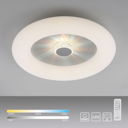 JUST LIGHT. 14383-16 - LED Prigušiva plafonjera VERTIGO LED/26W/230V 2700-5000K bela + Daljinski upravljač