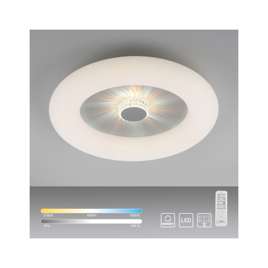 JUST LIGHT. 14383-16 - LED Prigušiva plafonjera VERTIGO LED/26W/230V 2700-5000K bela + Daljinski upravljač