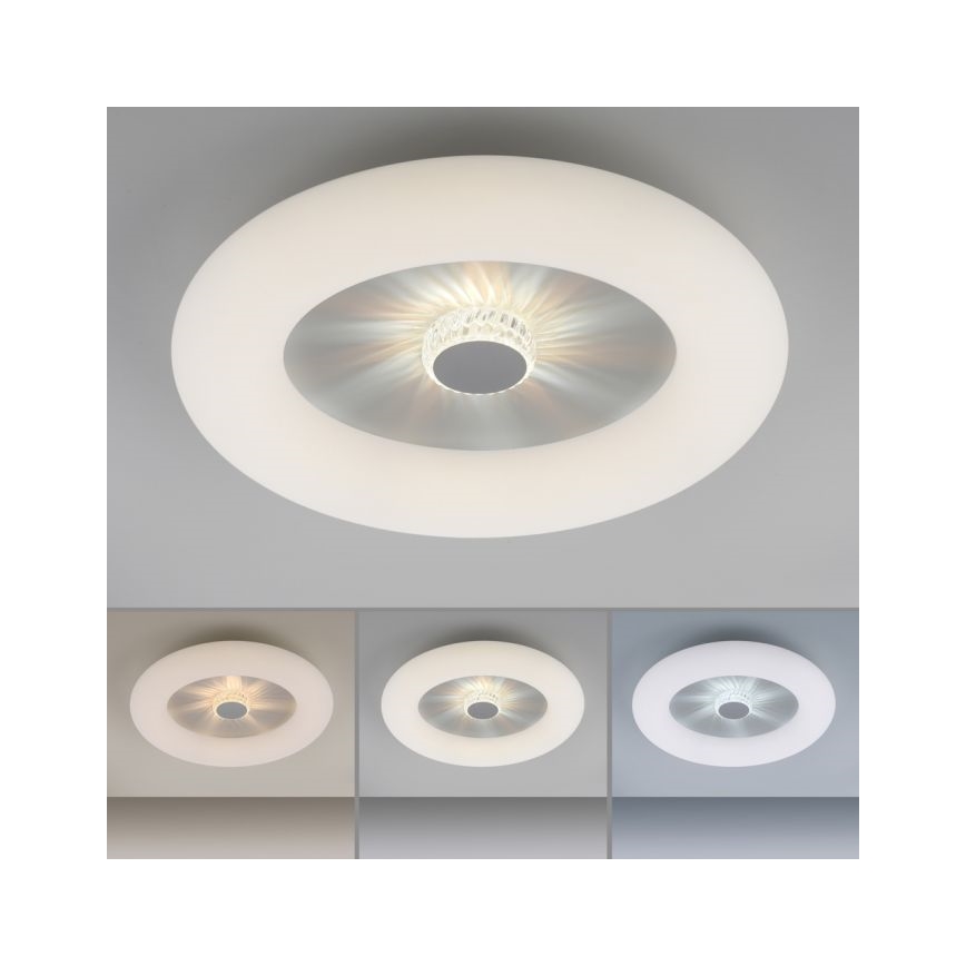 JUST LIGHT. 14383-16 - LED Prigušiva plafonjera VERTIGO LED/26W/230V 2700-5000K bela + Daljinski upravljač