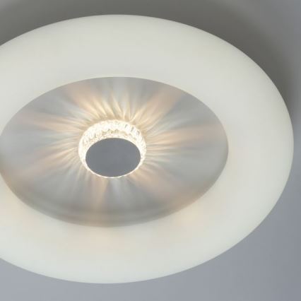 JUST LIGHT. 14383-16 - LED Prigušiva plafonjera VERTIGO LED/26W/230V 2700-5000K bela + Daljinski upravljač