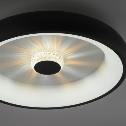 JUST LIGHT. 14384-18 - LED Prigušiva plafonjera VERTIGO LED/29W/230V 2700-5000K crno + Daljinski upravljač