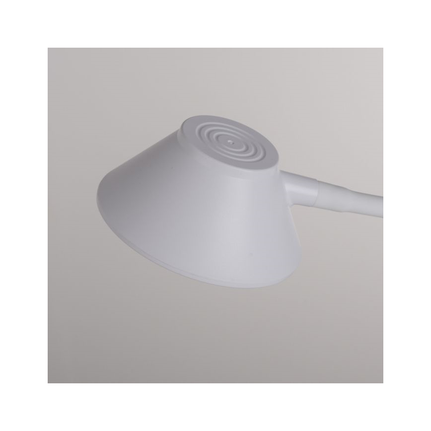 JUST LIGHT. 14414-16 - LED prigušiva fleksibilna dodirna stona lampa sa bežičnim punjenjem PUCKI LED/4,5W/230V bela